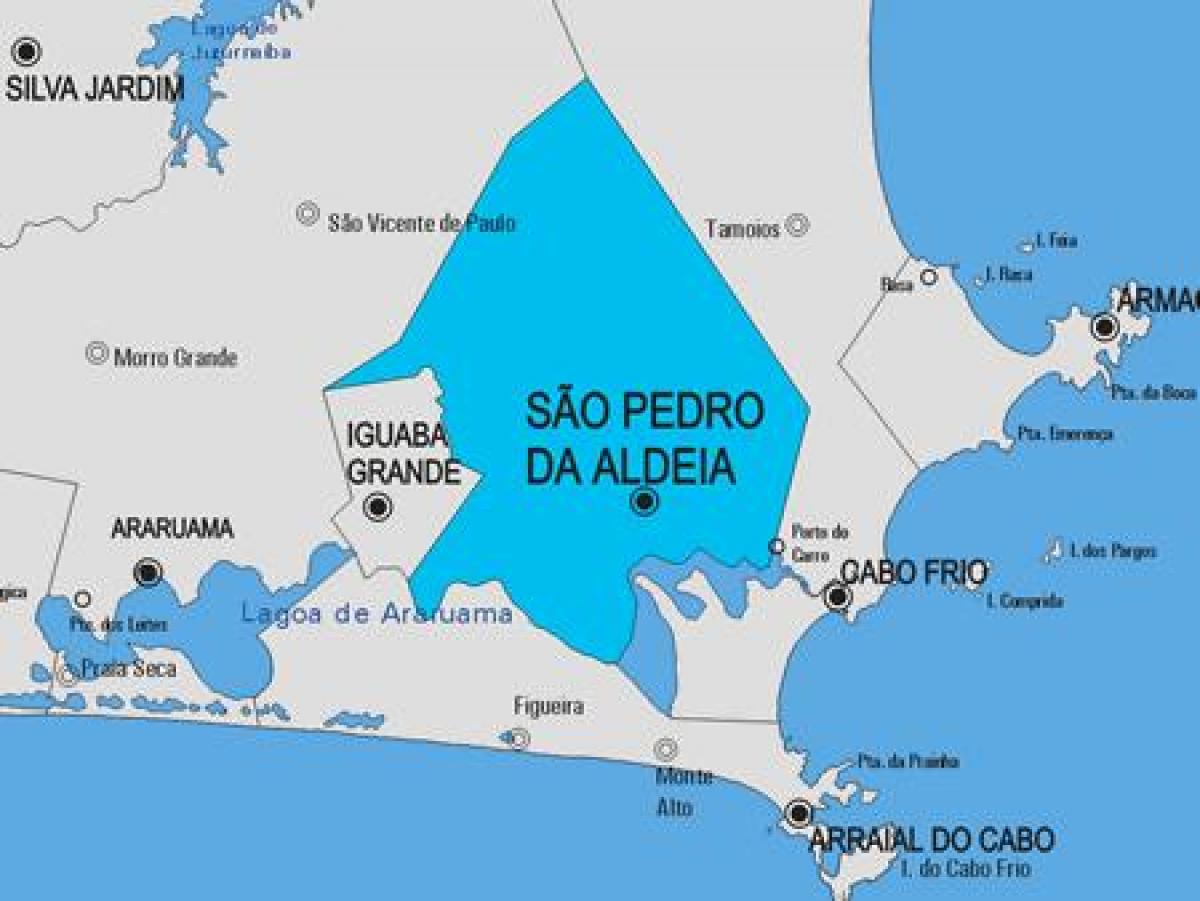 Map of São Pedro da Aldeia municipality