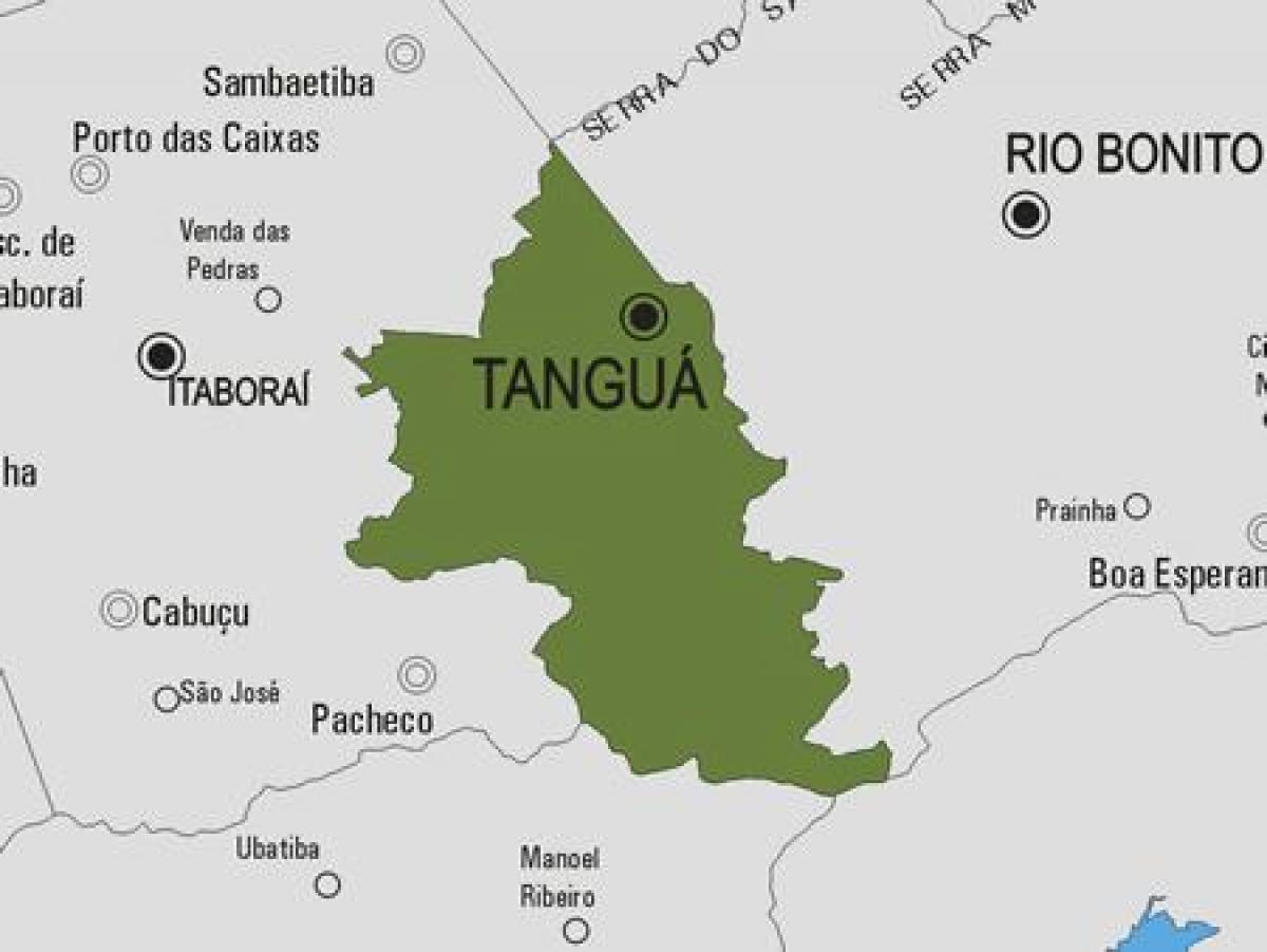 Map of Tanguá municipality