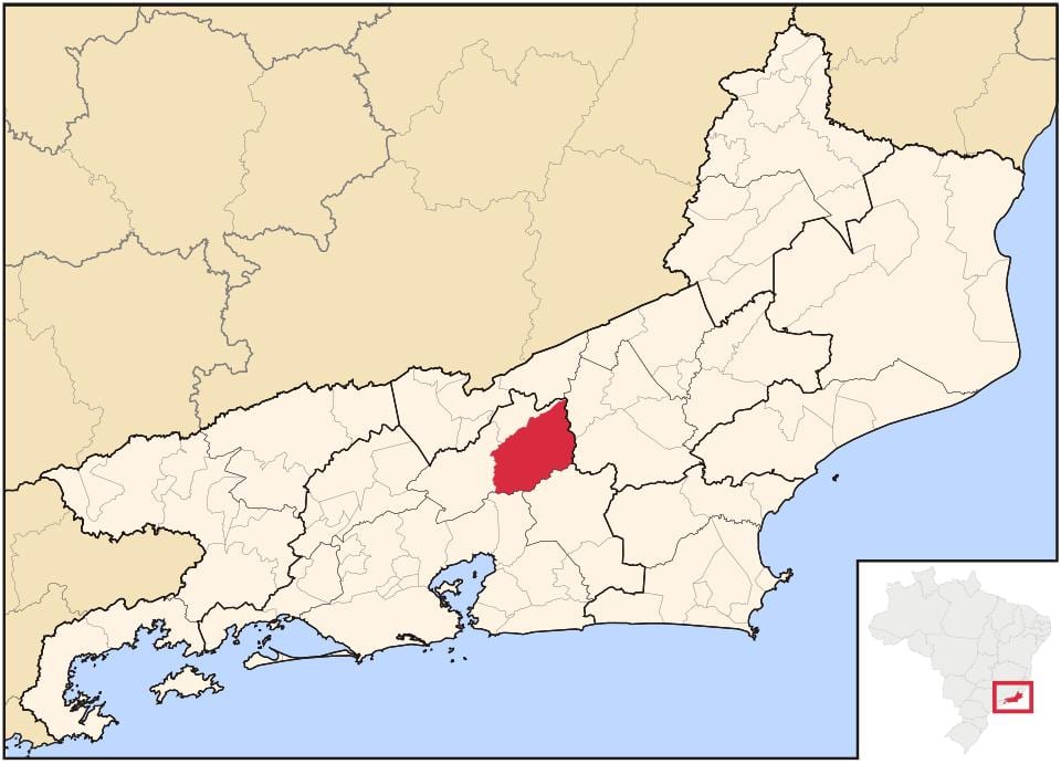 Map of Teresópolis