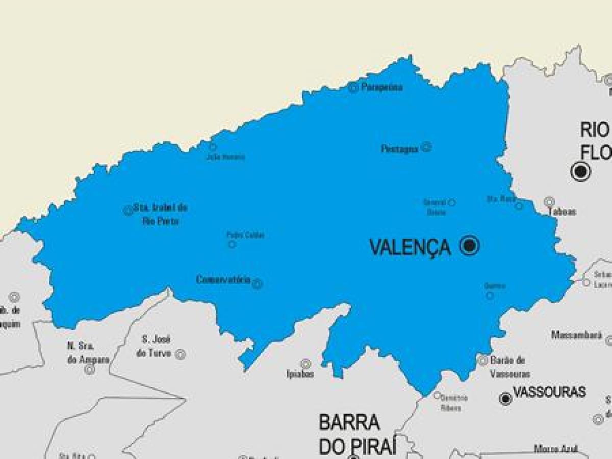 Map of Valença municipality