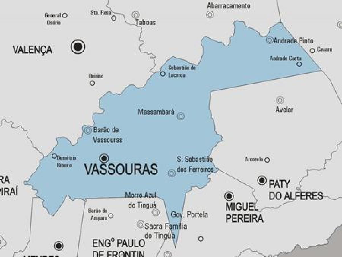 Map of Varre-Sai municipality