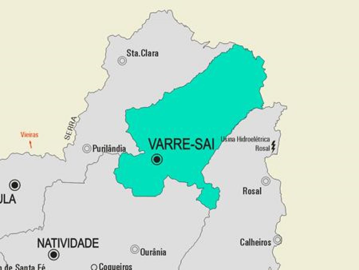 Map of Volta Redonda municipality