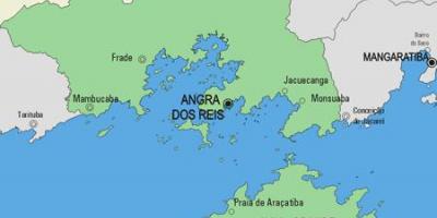 Map of Angra dos Reis municipality