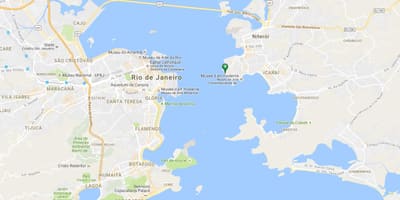 Map of beach Gragoatá