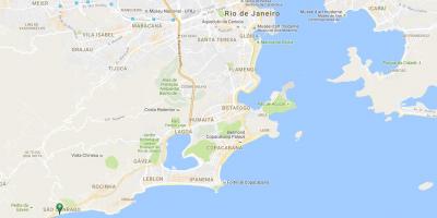 Map of beach São Conrado
