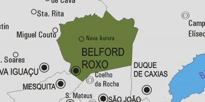 Map of Belford Roxo municipality