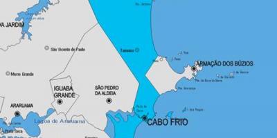 Map of Cabo Frio municipality