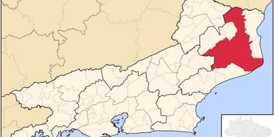 Map of Campos dos Goytacazes