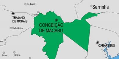 Map of Conceição de Macabu municipality