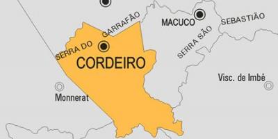 Map of Cordeiro municipality