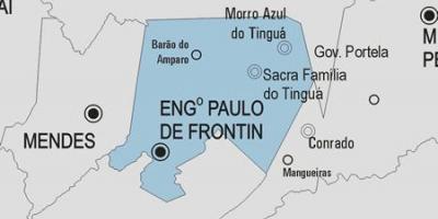 Map of Engenheiro Paulo de Frontin municipality