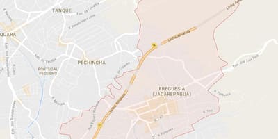 Map of Freguesia de Jacarepaguá