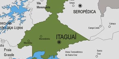 Map of Itaguaí municipality