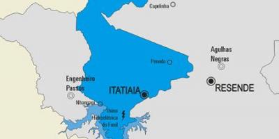Map of Itatiaia municipality