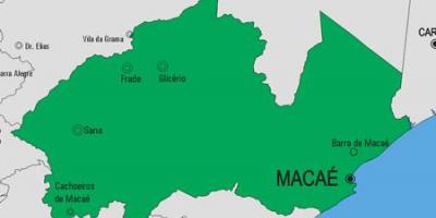 Map of Macaé municipality