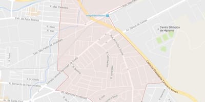 Map of Magalhães Bastos