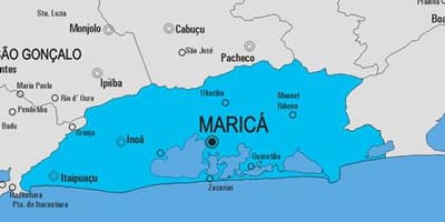 Map of Maricá municipality