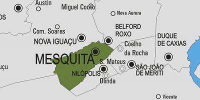 Map of Mesquita municipality