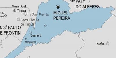 Map of Miguel Pereira municipality