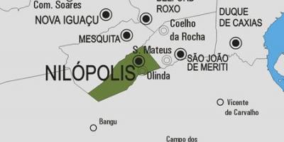 Map of Nilópolis municipality