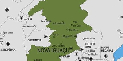 Map of Nova Iguaçu municipality