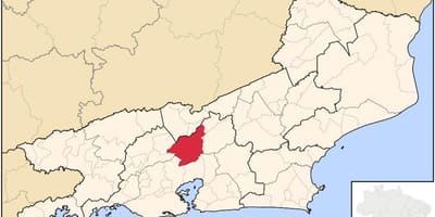 Map of Petrópolis