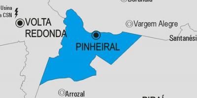Map of Pinheiral municipality