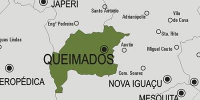 Map of Queimados municipality