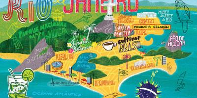 Map of Rio de Janeiro wallpaper