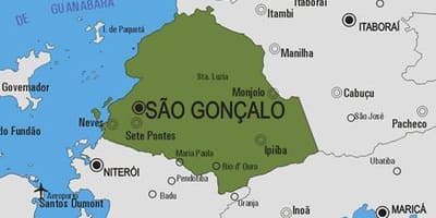 Map of São Gonçalo municipality