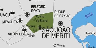Map of São João de Meriti municipality