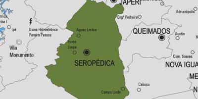 Map of Seropédica municipality