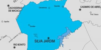 Map of Silva Jardim municipality