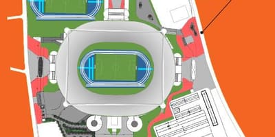 Map of stadium Engenhão
