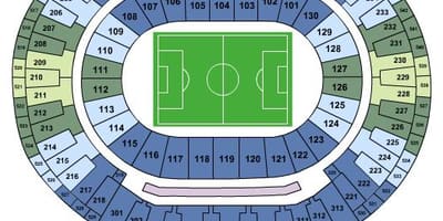 Map of stadium Maracanã sièges