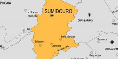 Map of Sumidouro municipality