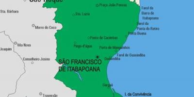 Map of São Fidélis municipality