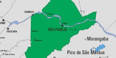 Map of São Francisco de Itabapoana municipality