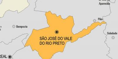 Map of São José do Vale do Rio Preto municipality
