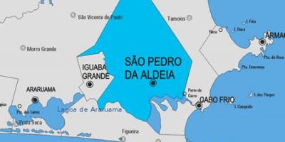 Map of São Pedro da Aldeia municipality