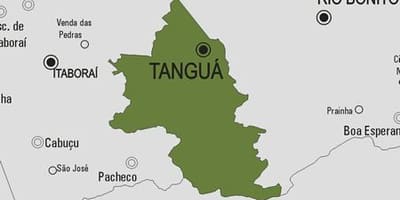 Map of Tanguá municipality