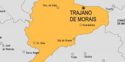 Map of Trajano de Morais municipality